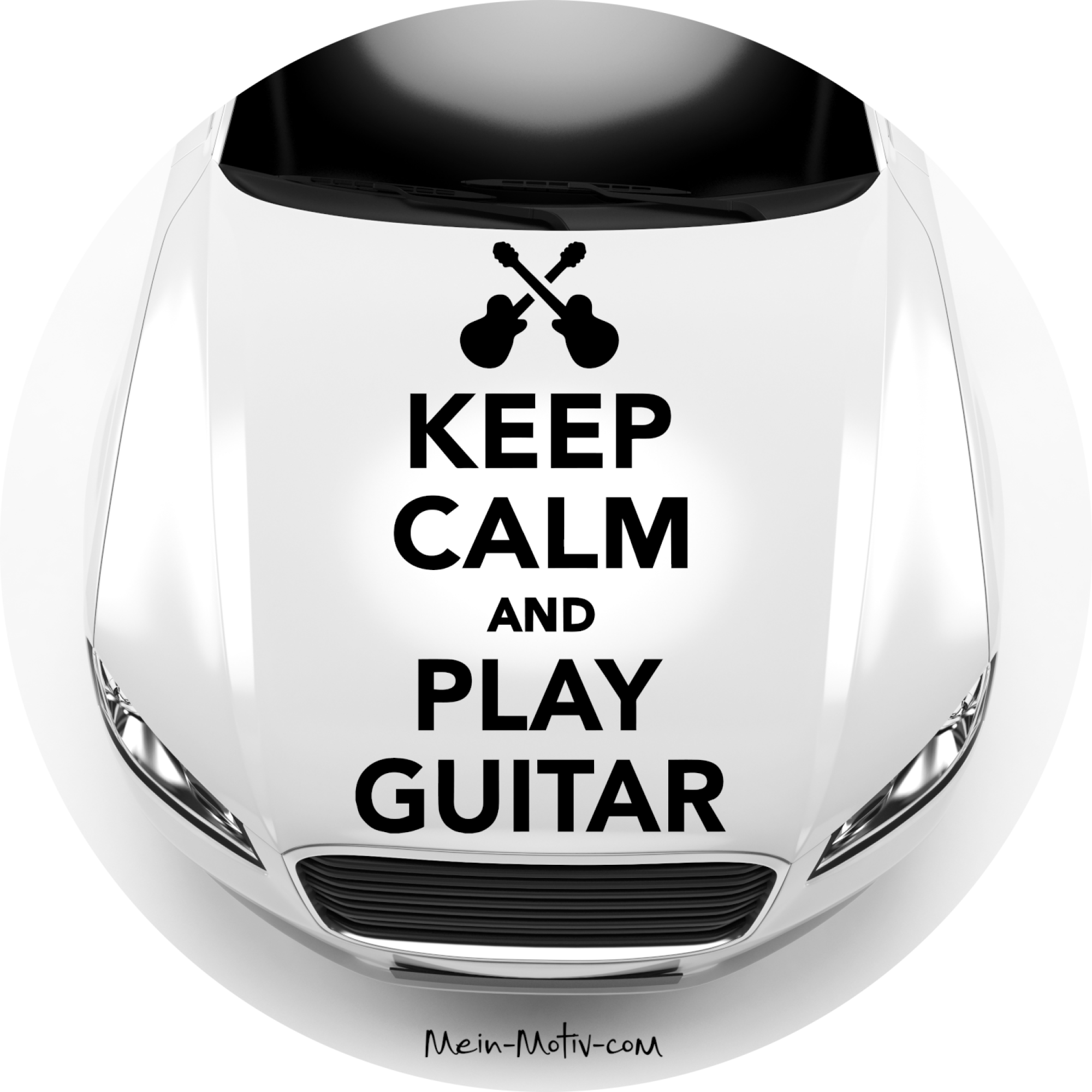 Aufkleber 37015 Keep calm and play Guitar